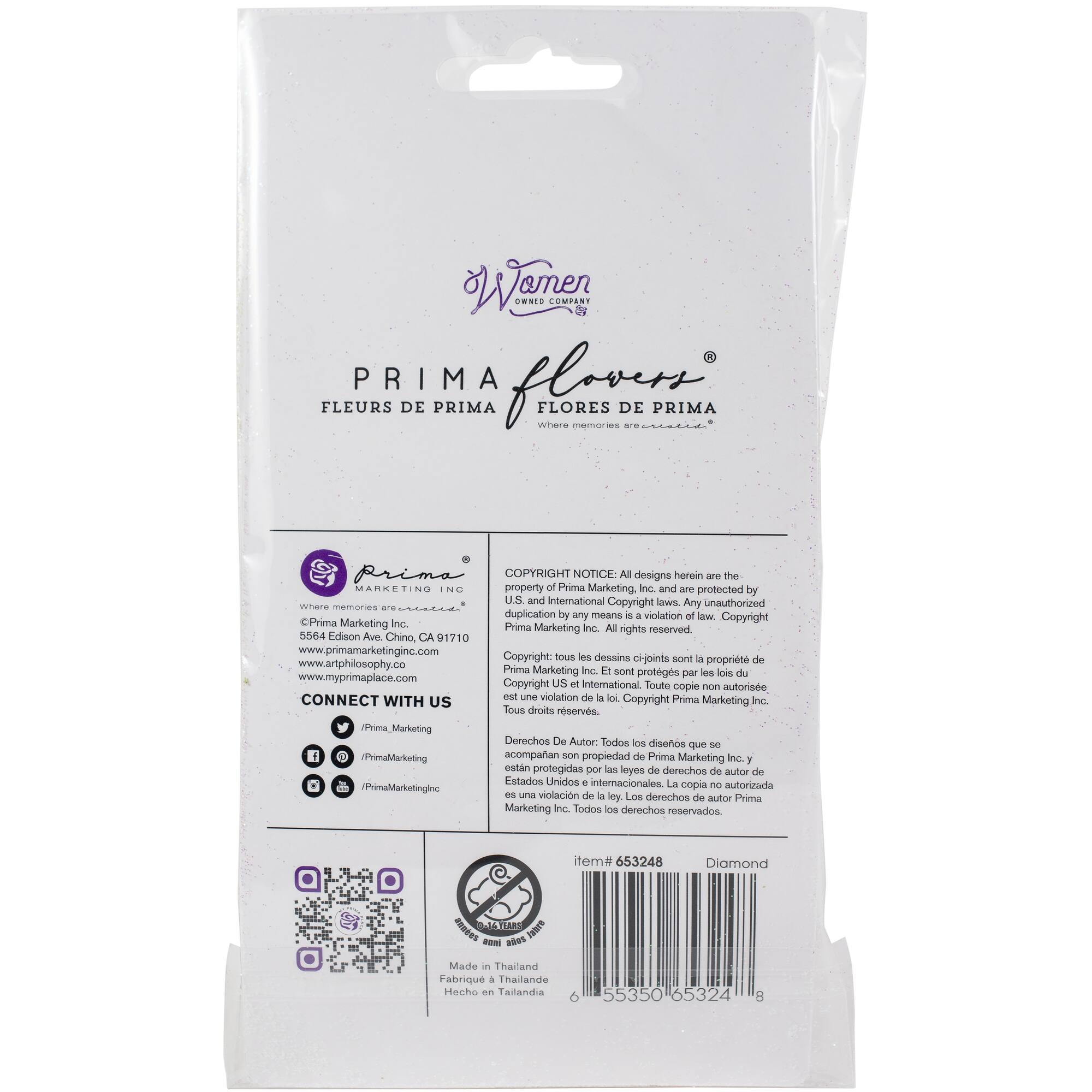 Prima® Diamond Collection Rising Fire Mulberry Paper Flowers